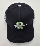 ROUGHPLAY CLOTHING Diamond Snapback (Neon/Navy) - Gravity NYC